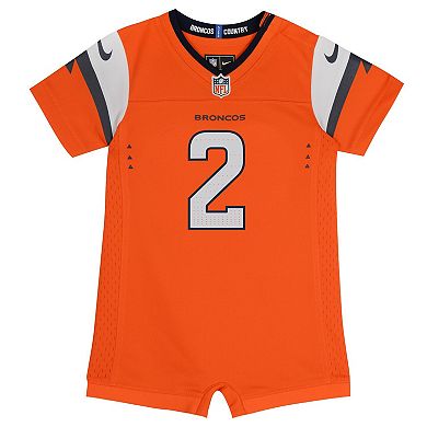 Newborn & Infant Nike Patrick Surtain II Orange Denver Broncos Game Romper Jersey