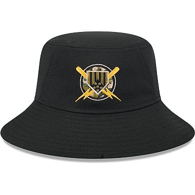 Men's New Era Black Chicago White Sox 2024 Armed Forces Day Bucket Hat