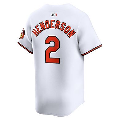 Men's Nike Gunnar Henderson White Baltimore Orioles Home Limited Player Jersey