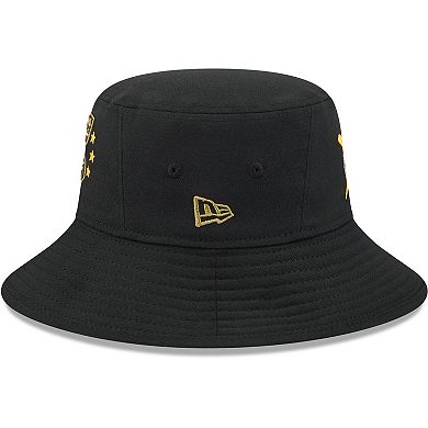 Men's New Era Black Cleveland Guardians 2024 Armed Forces Day Bucket Hat