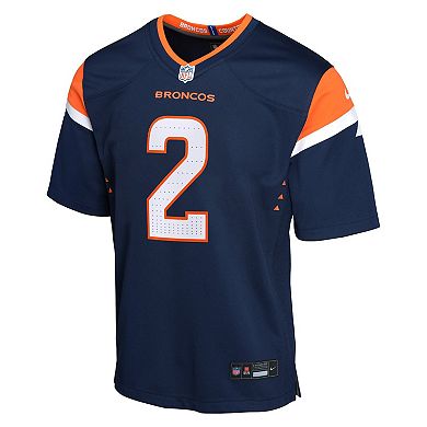 Youth Nike Patrick Surtain II Navy Denver Broncos Alternate Game Jersey