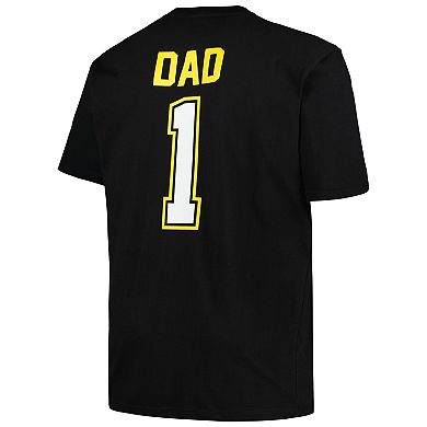 Men's Profile Black Pittsburgh Pirates Big & Tall #1 Dad T-Shirt