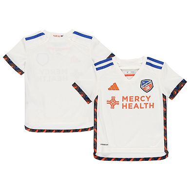 Toddler adidas White FC Cincinnati 2024 AEROREADY Team Jersey