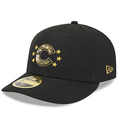 Men's New Era Black Chicago Cubs 2024 Armed Forces Day Low Profile 59FIFTY Fitted Hat