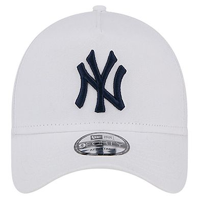 Men's New Era White New York Yankees TC A-Frame 9FORTY Adjustable Hat