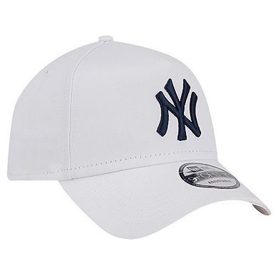 Men's New Era White New York Yankees TC A-Frame 9FORTY Adjustable Hat