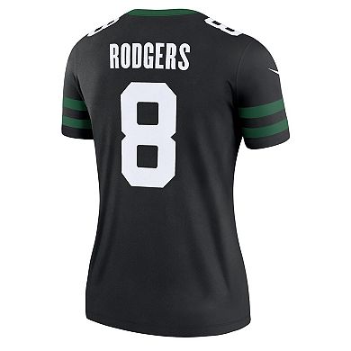 Women's Nike Aaron Rodgers Legacy Black New York Jets Alternate Legend Jersey