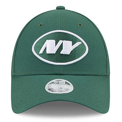 Women's New Era Green New York Jets Simple Adjustable 9FORTY Hat