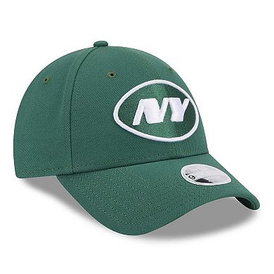 Women's New Era Green New York Jets Simple Adjustable 9FORTY Hat