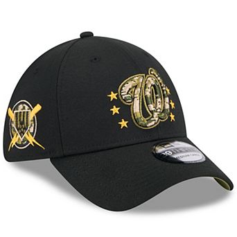 Men's New Era Black Washington Nationals 2024 Armed Forces Day 39THIRTY Flex Hat