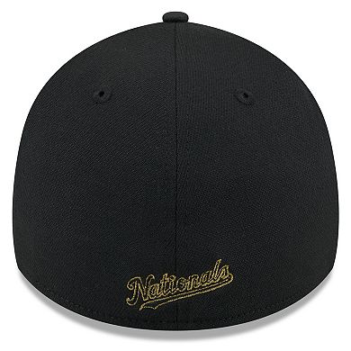 Men's New Era Black Washington Nationals 2024 Armed Forces Day 39THIRTY Flex Hat