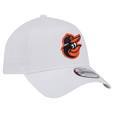 Men's New Era White Baltimore Orioles TC A-Frame 9FORTY Adjustable Hat