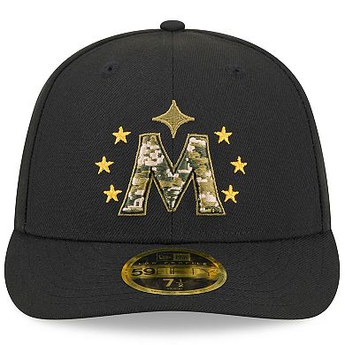 Men's New Era Black Minnesota Twins 2024 Armed Forces Day Low Profile 59FIFTY Fitted Hat