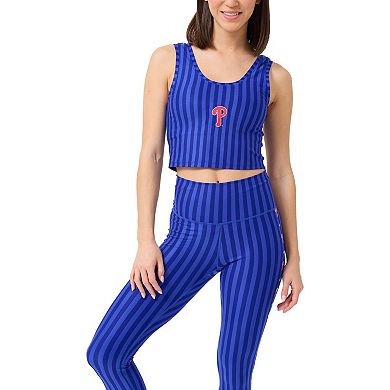 Women's Terez Royal Philadelphia Phillies Printed Crop Tank Top