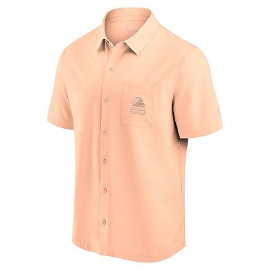 Men's Fanatics Light Pink Cleveland Browns Front Office Button-Up Shirt