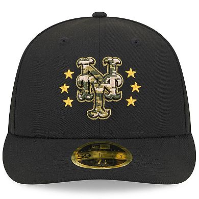 Men's New Era Black New York Mets 2024 Armed Forces Day Low Profile 59FIFTY Fitted Hat
