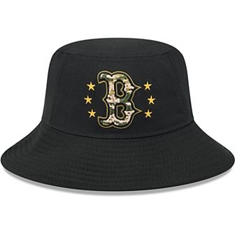 Men's New Era Black Boston Red Sox 2024 Armed Forces Day Bucket Hat