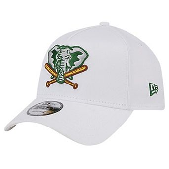 Men's New Era White Oakland Athletics TC A-Frame 9FORTY Adjustable Hat