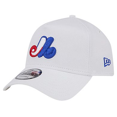 Men's New Era White Montreal Expos TC A-Frame 9FORTY Adjustable Hat