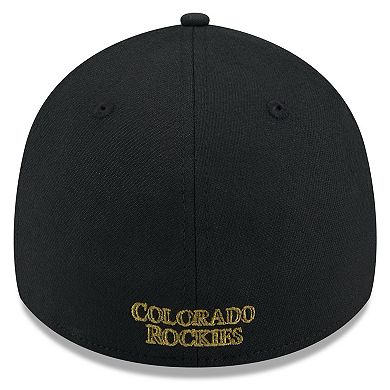 Men's New Era Black Colorado Rockies 2024 Armed Forces Day 39THIRTY Flex Hat