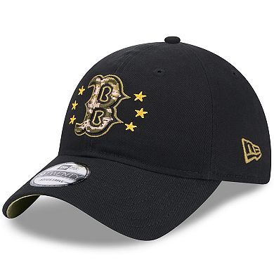 Men's New Era Black Boston Red Sox 2024 Armed Forces Day 9TWENTY Adjustable Hat