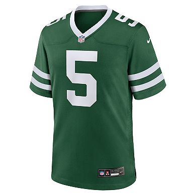 Men's Nike Garrett Wilson Legacy Green New York Jets Game Jersey