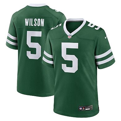 Men's Nike Garrett Wilson Legacy Green New York Jets Game Jersey