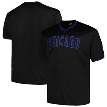 Men's Profile Black Chicago Cubs Big & Tall Pop Fashion Jersey