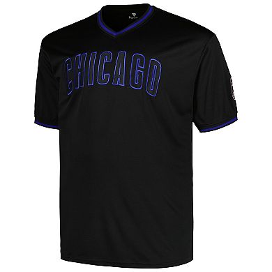 Men's Profile Black Chicago Cubs Big & Tall Pop Fashion Jersey