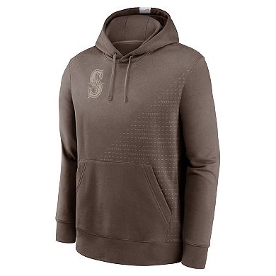 Men's Nike Light Brown Seattle Mariners Statement Pullover Hoodie