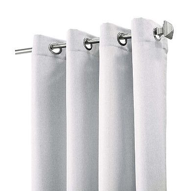 Light Filtering Richly Woven Textured Pattern Daytime Privacy Grommet Curtain Panel