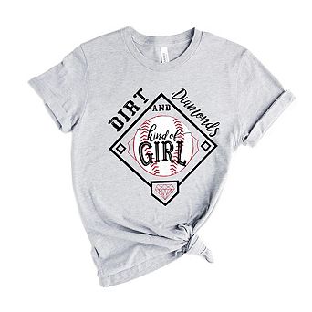 Dirt And Diamonds Kinda Girl Short Sleeve Graphic Tee
