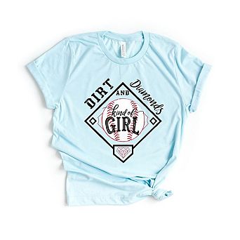 Dirt And Diamonds Kinda Girl Short Sleeve Graphic Tee