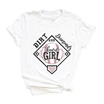 Dirt And Diamonds Kinda Girl Short Sleeve Graphic Tee