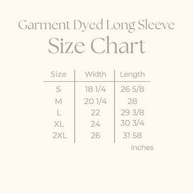 Coquette Sweetest Mama Bee Garment Dyed Long Sleeve Tees