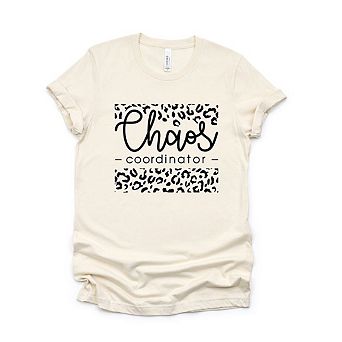 Leopard Chaos Coordinator Short Sleeve Graphic Tee
