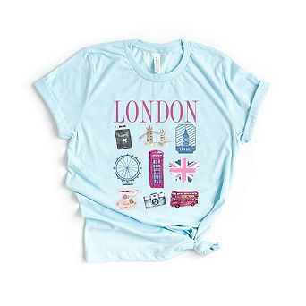 London Travel Chart Short Sleeve Graphic Tee