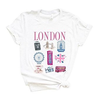 London Travel Chart Short Sleeve Graphic Tee