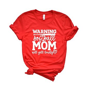 Simply Sage Market Warning Softball Mom Short Sleeve Tee