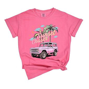 Sunset Chaser Jeep Garment Dyed Tees