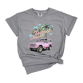 Sunset Chaser Jeep Garment Dyed Tees