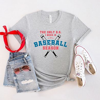 Baseball Season Bats Short Sleeve Graphic Tee