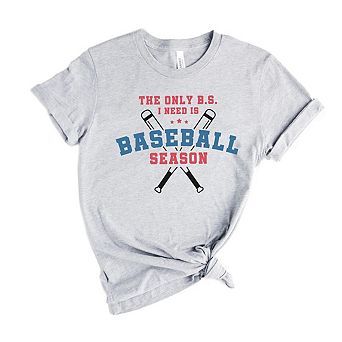 Baseball Season Bats Short Sleeve Graphic Tee