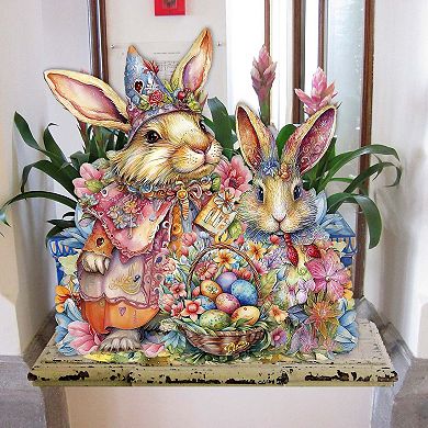 Easter Sweet Couple Holiday Door Decor By G. Debrekht
