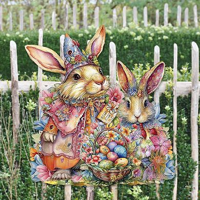 Easter Sweet Couple Holiday Door Decor By G. Debrekht