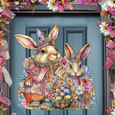 Easter Sweet Couple Holiday Door Decor By G. Debrekht