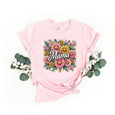 Mama Flower Collage Short Sleeve Graphic Tee