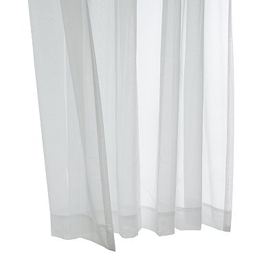 Premium Texture And Supple Drapeability Rod Pocket Light Filtering Curtain Panel