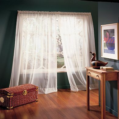 Premium Texture And Supple Drapeability Rod Pocket Light Filtering Curtain Panel