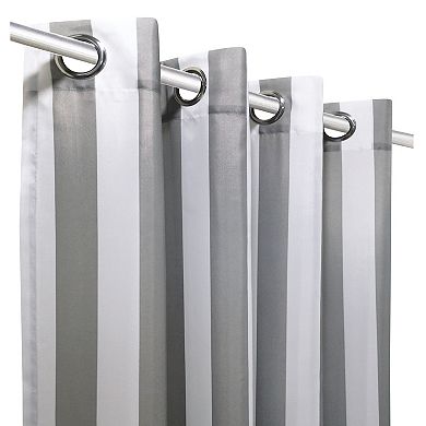 Light Filtering Satiny Look Provided Privacy Grommet Outdoor Panel Pair